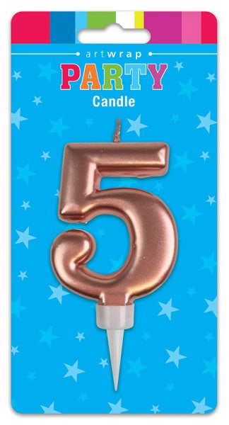 CANDLE NUMBER ROSE GOLD