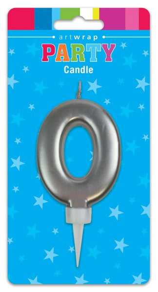 CANDLE NUMBER SILVER