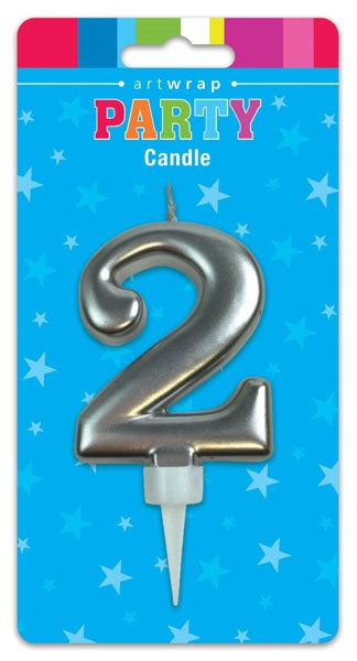 CANDLE NUMBER SILVER