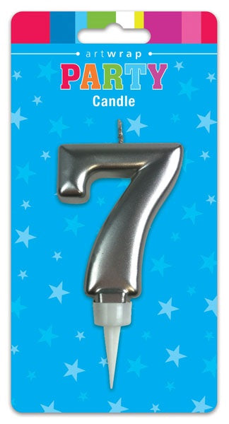 CANDLE NUMBER SILVER