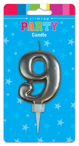 CANDLE NUMBER SILVER