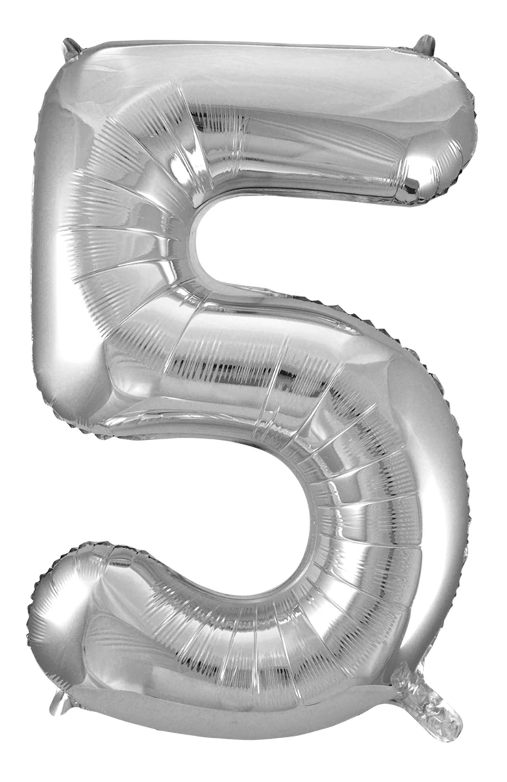 Giant Silver 86cm Helium Balloon Letters