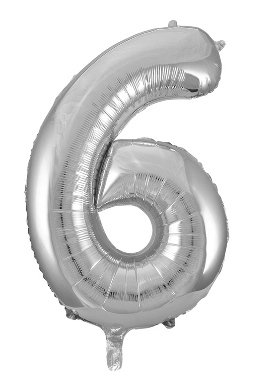 Giant Silver 86cm Helium Balloon Letters