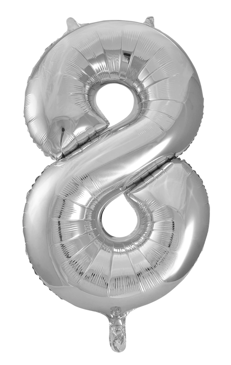 Giant Silver 86cm Helium Balloon Letters