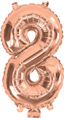 Giant Rose Gold 86cm Helium Balloon Numbers