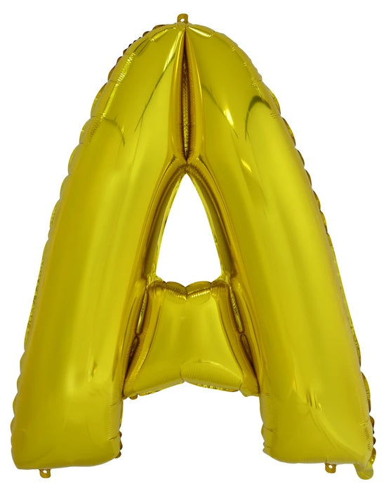 Giant Gold 86cm Helium Balloon Numbers