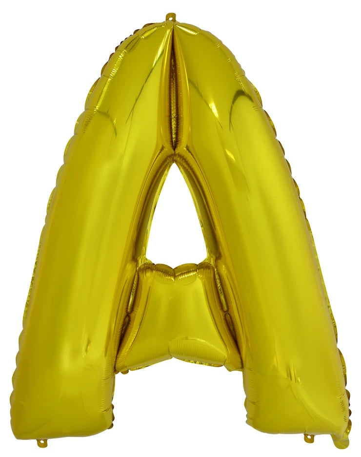 Giant Gold 86cm Helium Balloon Letters