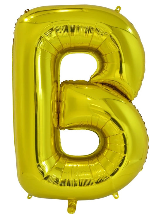 Giant Gold 86cm Helium Balloon Numbers