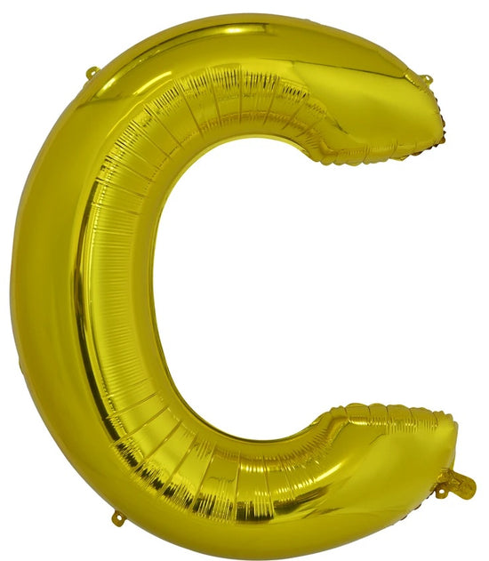 Giant Gold 86cm Helium Balloon Letters