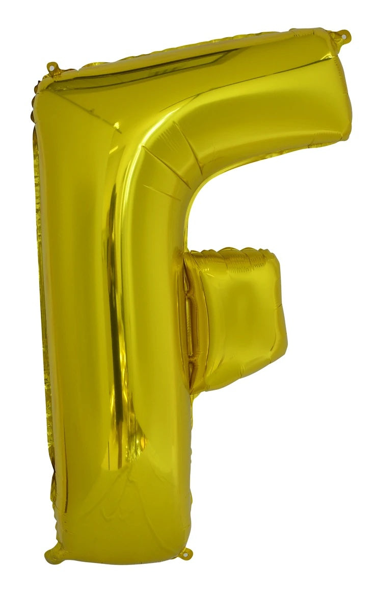 Giant Gold 86cm Helium Balloon Numbers