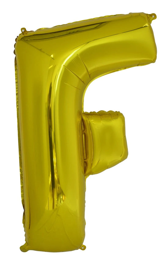 Giant Gold 86cm Helium Balloon Numbers