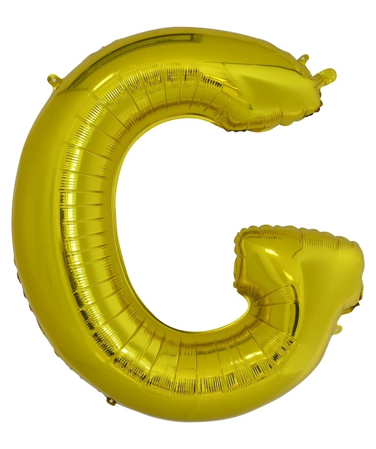 Giant Gold 86cm Helium Balloon Letters