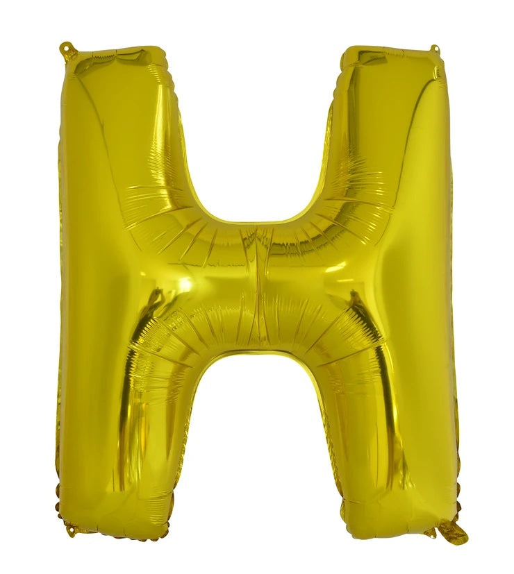 Giant Gold 86cm Helium Balloon Numbers