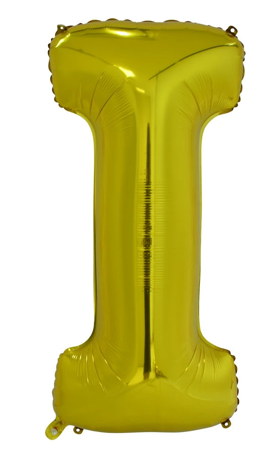 Giant Gold 86cm Helium Balloon Numbers