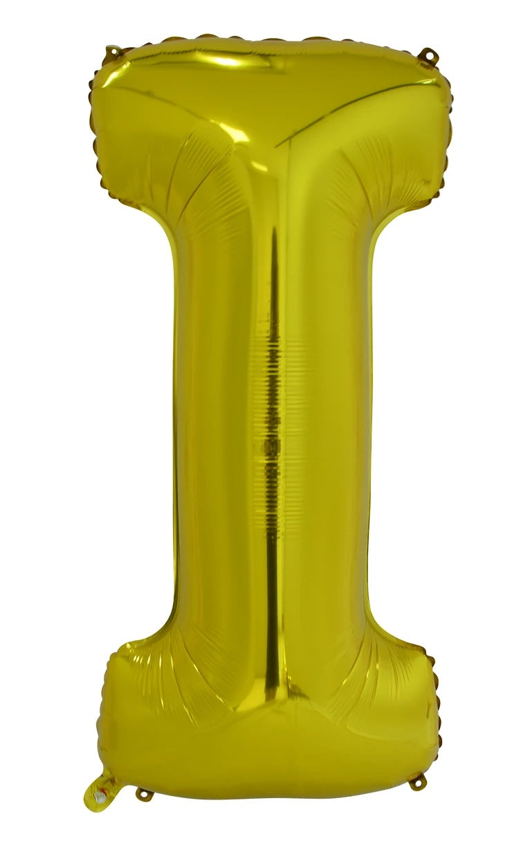 Giant Gold 86cm Helium Balloon Letters