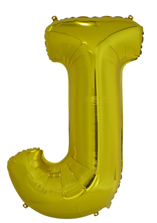 Giant Gold 86cm Helium Balloon Numbers