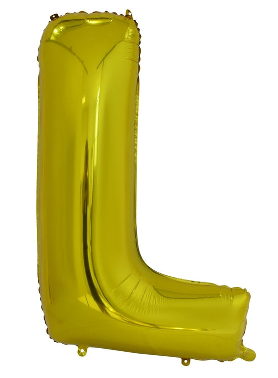 Giant Gold 86cm Helium Balloon Numbers