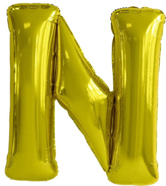 Giant Gold 86cm Helium Balloon Letters