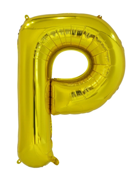 Giant Gold 86cm Helium Balloon Letters