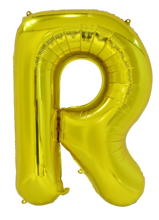 Giant Gold 86cm Helium Balloon Letters