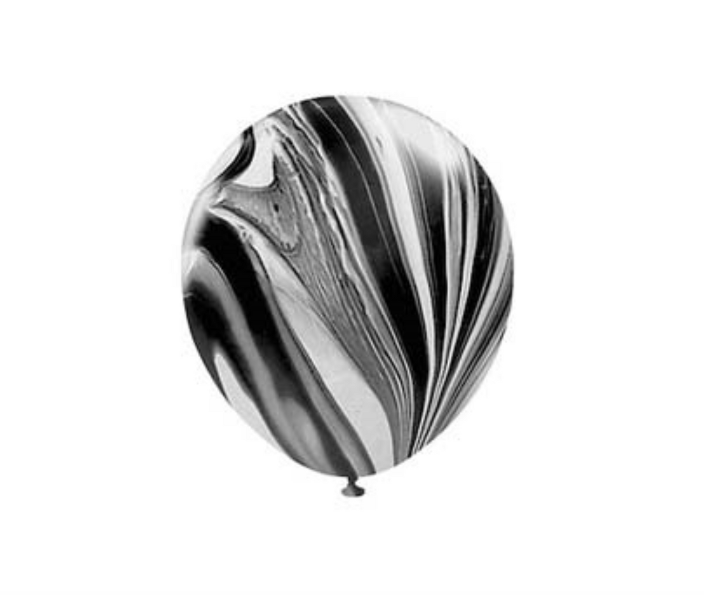 MARBLE BALLOON BLACK 10PK