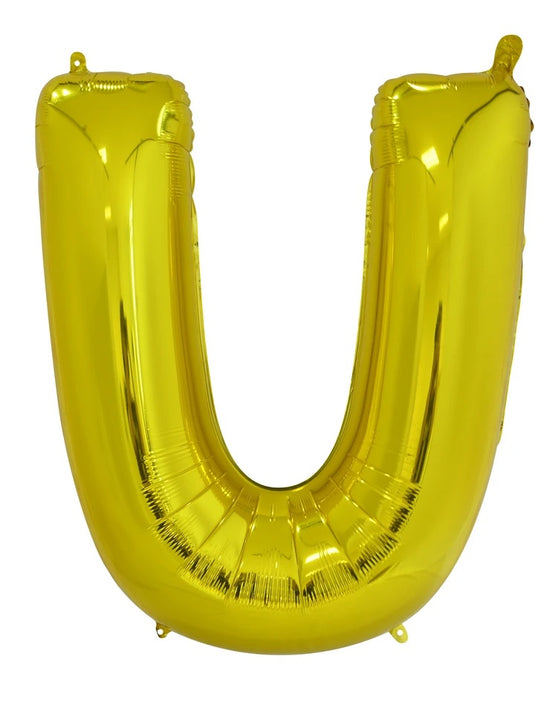 Giant Gold 86cm Helium Balloon Letters