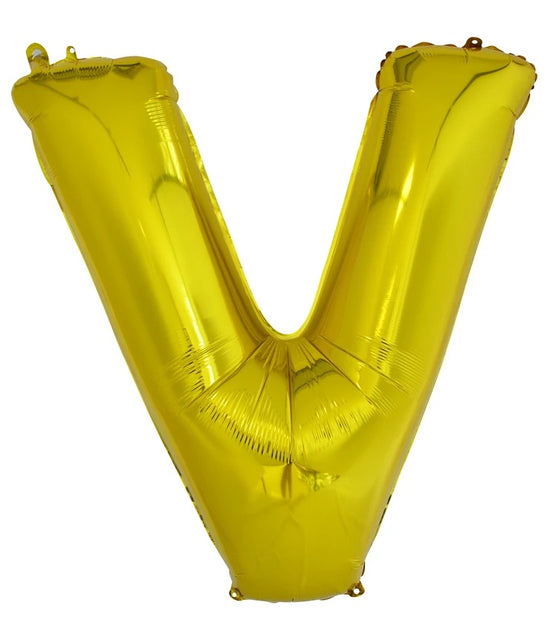 Giant Gold 86cm Helium Balloon Numbers