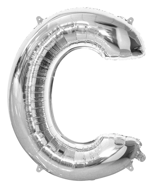 Giant Silver 86cm Helium Balloon Letters