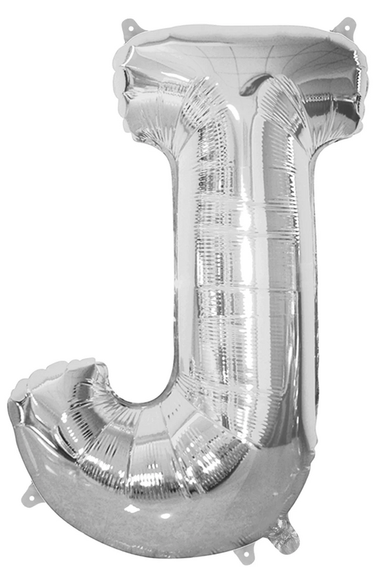 Giant Silver 86cm Helium Balloon Numbers