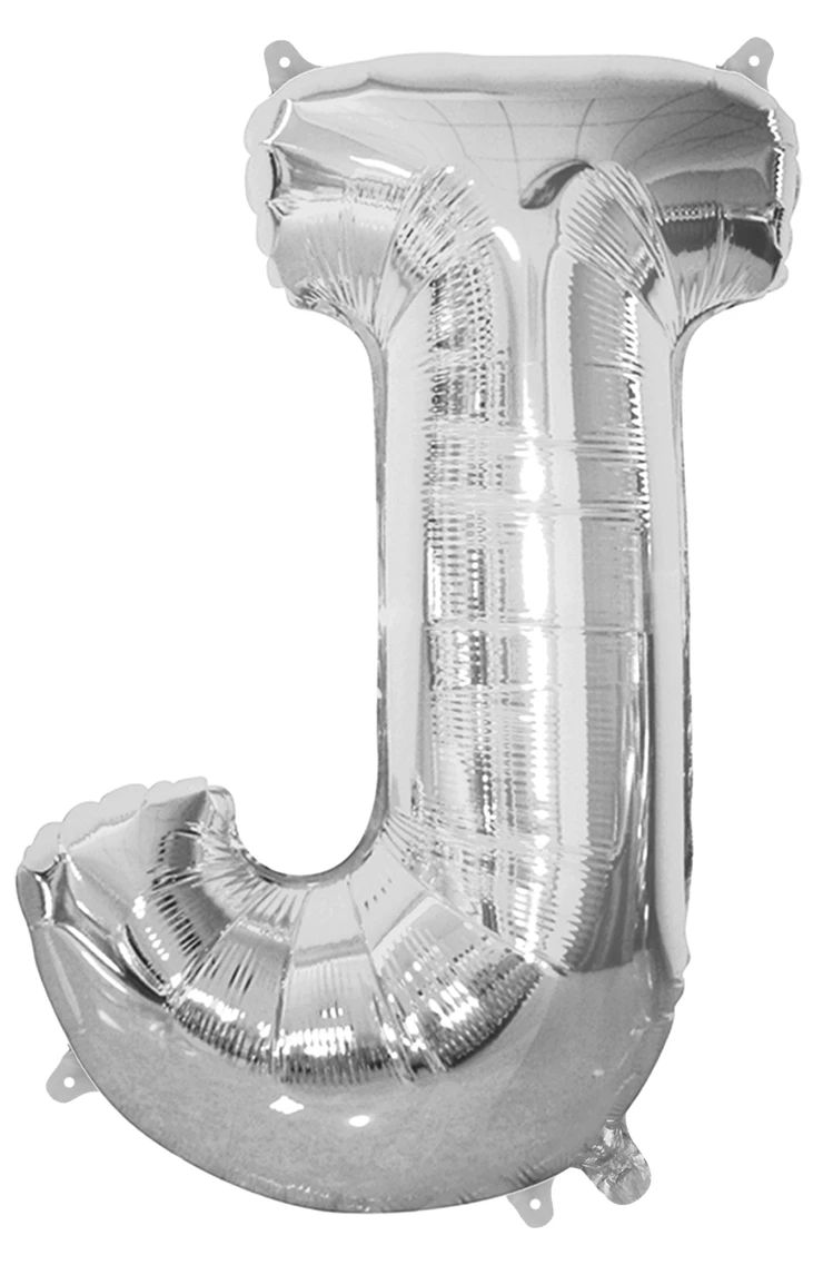 Giant Silver 86cm Helium Balloon Letters