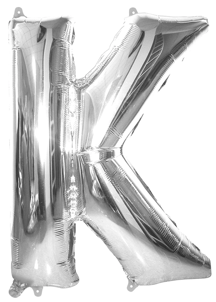 Giant Silver 86cm Helium Balloon Numbers