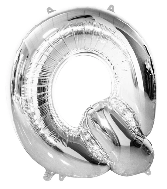 Giant Silver 86cm Helium Balloon Letters