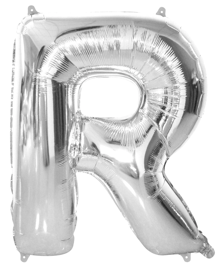 Giant Silver 86cm Helium Balloon Numbers