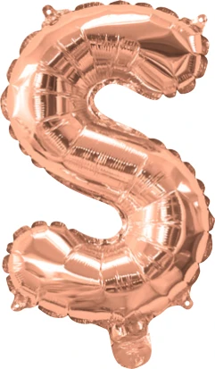 Giant Rose Gold 86cm Helium Balloon Numbers