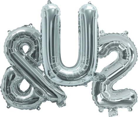 Giant Silver 86cm Helium Balloon Numbers